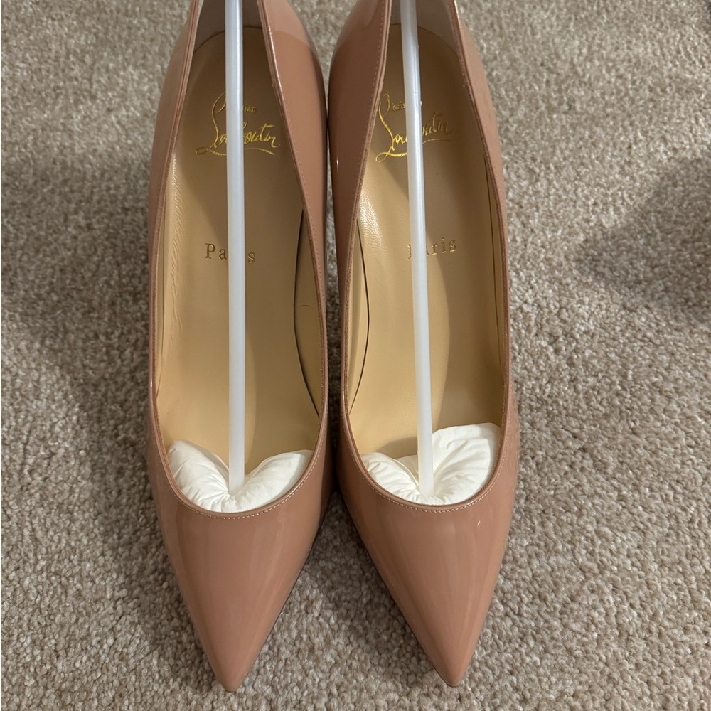 NWB Christian Louboutin Pigalle 85 Nude Pumps - Picture 2 of 10